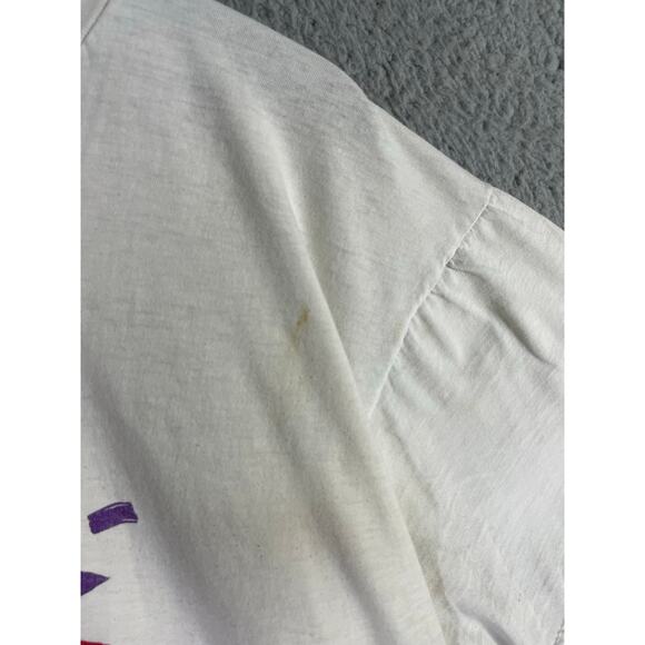 Vintage Cancun Mexico Sun Face Graphic T-Shirt XL Miro Toucan Tag White‎ Tee - Picture 11 of 13